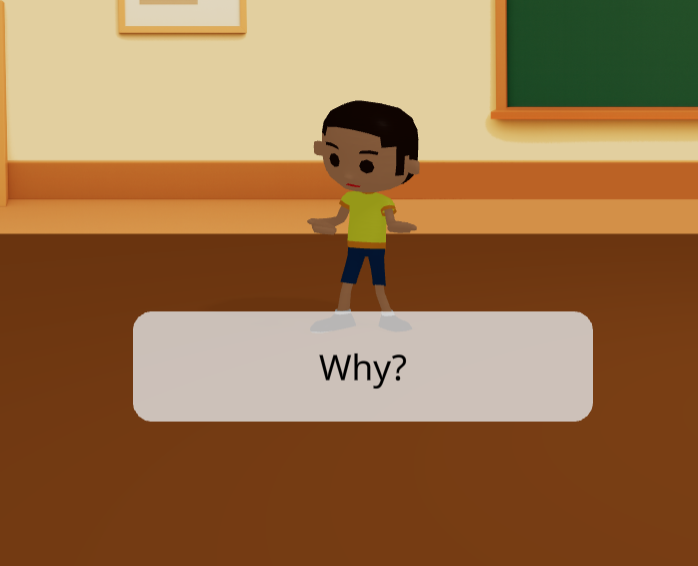 Screenshot of boy asking why